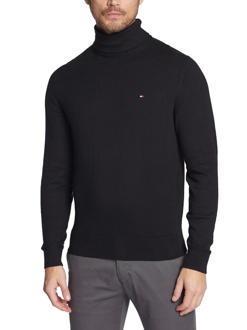 TOMMY HILFIGER TH  Turtleneck sweater black - Men's Sweaters