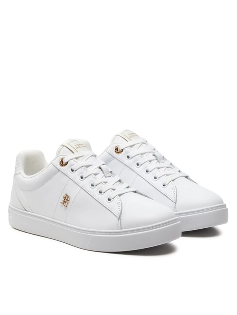 TOMMY HILFIGER TH  Women's Leather Sneakers white - Women’s shoes