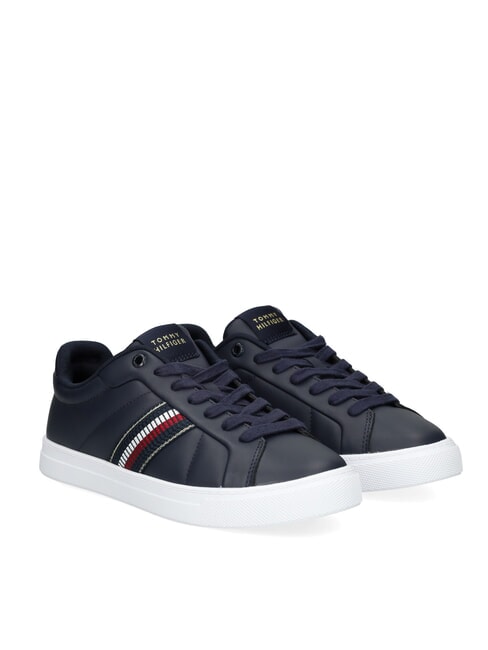TOMMY HILFIGER TH Leather sneakers space blue - Women’s shoes