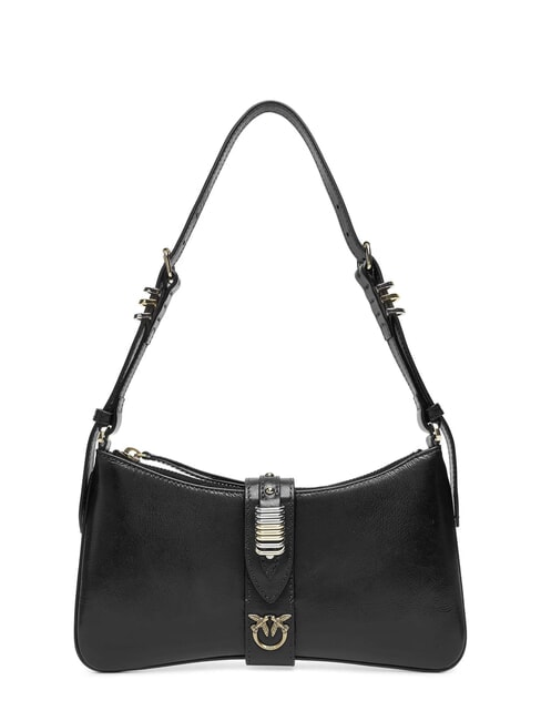 PINKO ARTHEMIS Leather shoulder bag black limousine-mix gal. gold-n - Women’s Bags