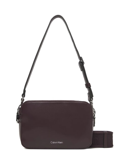 CALVIN KLEIN SIGNATURE LOGO STRAP Dual function camera case bag fudge - Women’s Bags