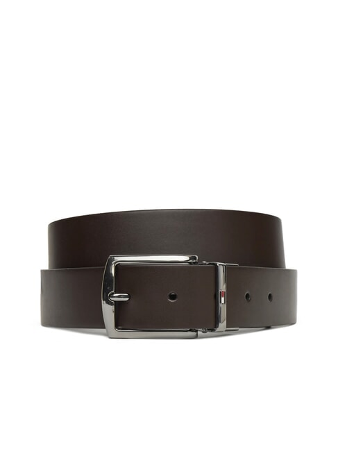 TOMMY HILFIGER DENTON Leather belt Moor's head / black - Belts