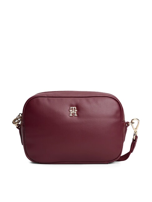 TOMMY HILFIGER POPETTE SOFT Shoulder camera case bag deep rouge - Women’s Bags