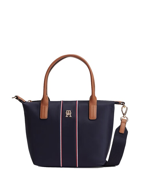 TOMMY HILFIGER POPETTE Mini tote bag with shoulder strap space blue corp - Women’s Bags