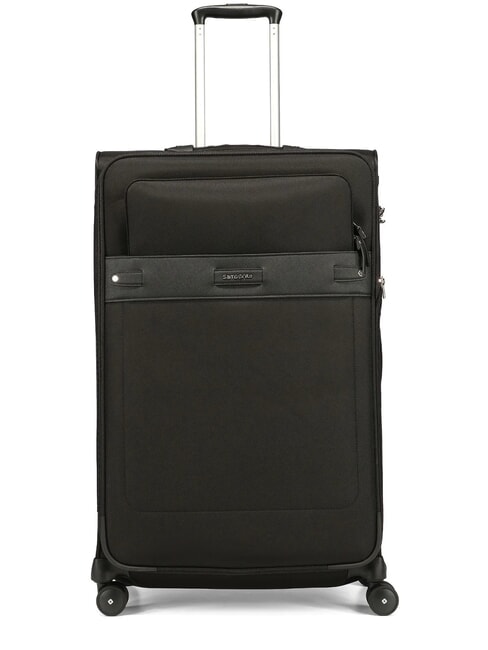 SAMSONITE BEAUHAVEN  Large, expandable trolley BLACK - Semi-rigid Trolley Cases