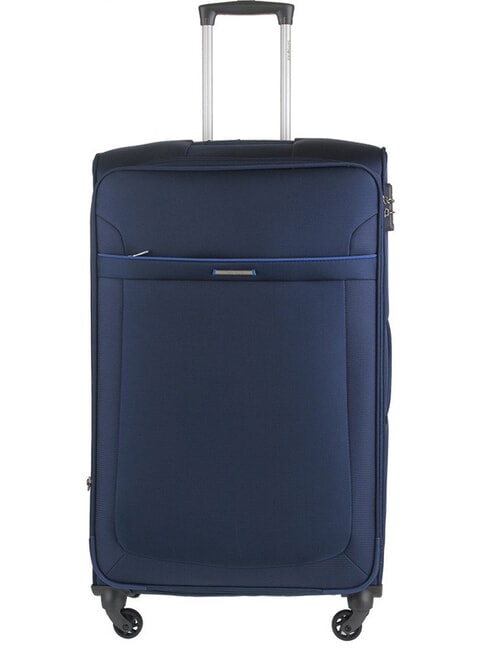 SAMSONITE ANAFI Extra Large, Expandable Trolley dARKBlue - Semi-rigid Trolley Cases