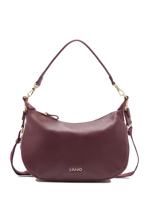 LIUJO KALISKA Hobo bag with shoulder strap red wine - Women’s Bags