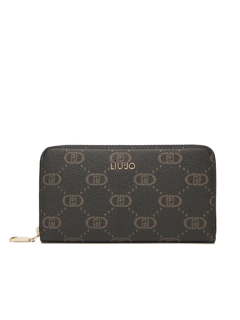 LIUJO CALIWEN Large zip-around wallet BLACK - Women’s Wallets