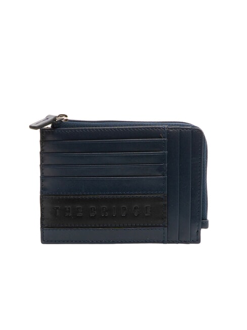 THE BRIDGE VACCHERECCIA Wallet with zip Blue Navy / Ruthenium / Palladium - Men’s Wallets