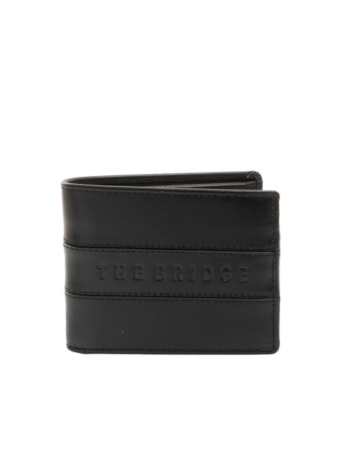 THE BRIDGE VACCHERECCIA Wallet with flap, in leather Black - Men’s Wallets