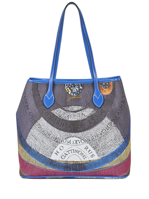 GATTINONI PLANETARIUM Medium shopping bag planetary/bluette - Women’s Bags