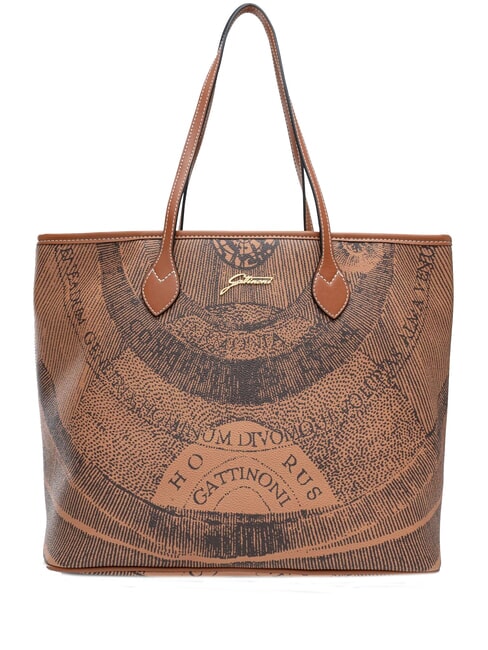 GATTINONI PLANETARIUM Medium shopping bag monochrome tan - Women’s Bags