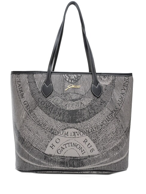 GATTINONI PLANETARIUM Medium shopping bag monochrom lt grey/black - Women’s Bags