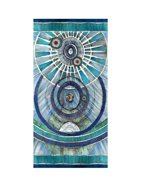GATTINONI PLANETARIUM Silk scarf aquamarines - Hats