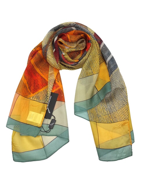 GATTINONI PLANETARIUM Silk scarf printed classic - Hats