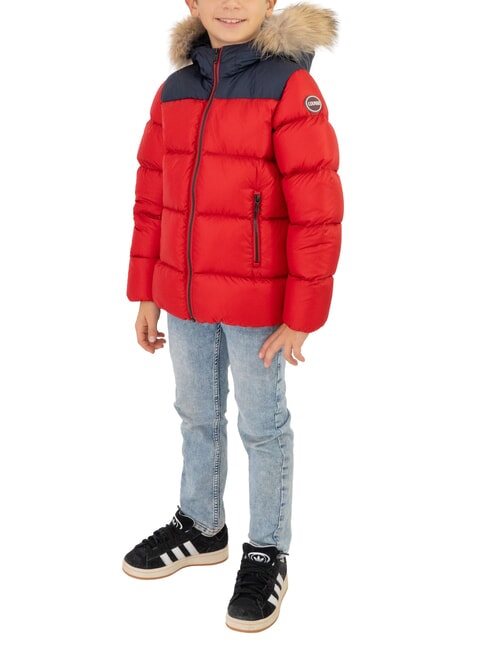 COLMAR E-CONCRETE KIDS Down jacket with hood hero navy blue - Baby Jackets