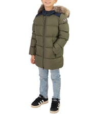 COLMAR E-CONCRETE KIDS Quilted hooded down jacket - Baby Jackets