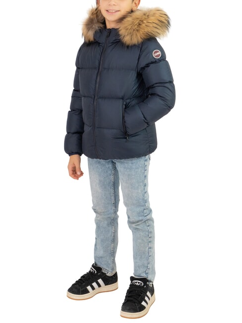 COLMAR E-CONCRETE Down jacket with hood navy blue - Baby Jackets