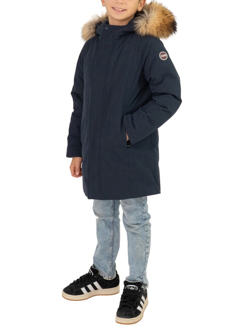 COLMAR SENSATION KIDS Long padded jacket with hood navy-black - Baby Jackets