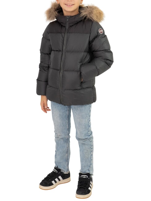 COLMAR E-CONCRETE KIDS Down jacket with hood vulcan-black - Baby Jackets