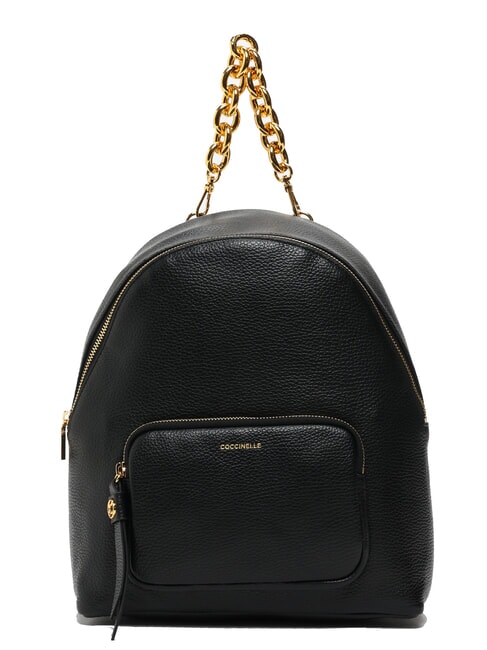 COCCINELLE FENIX Medium leather backpack Black - Women’s Bags