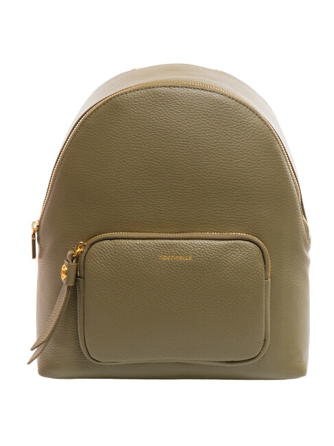 COCCINELLE FENIX Medium leather backpack laurel green - Women’s Bags