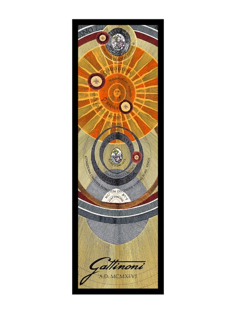GATTINONI PLANETARIUM Silk stole printed classic - Hats