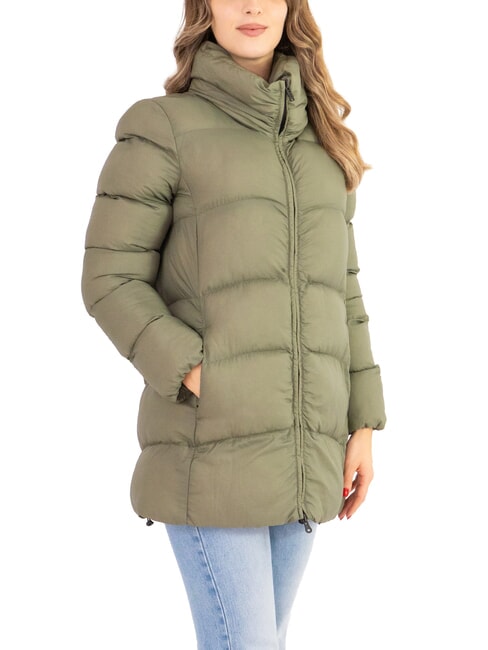 COLMAR VACATION Medium-length down jacket mud - Women's down jackets