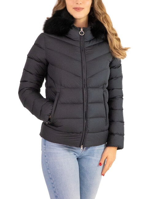 COLMAR CAPTION Women's down jacket with hood black - Women's down jackets