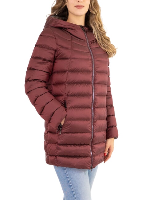 COLMAR DELUXE Medium-length hooded down jacket darkbrunette-darks - Women's down jackets