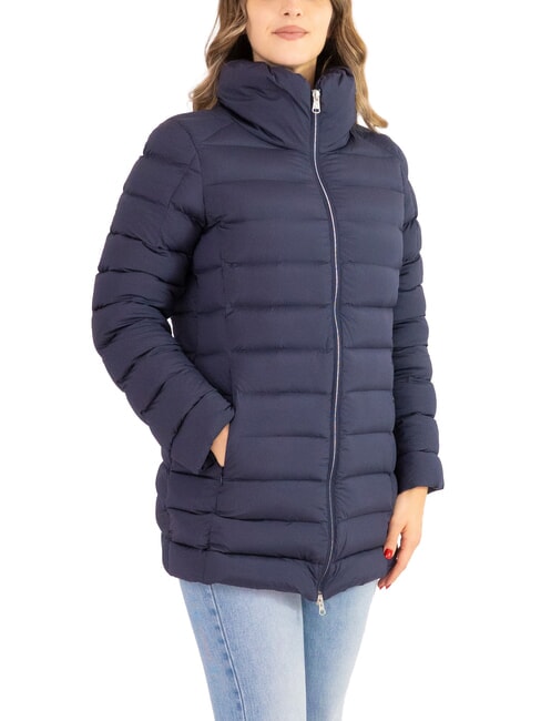 COLMAR EXPERT Medium-length down jacket with high collar navy blue - Women's down jackets