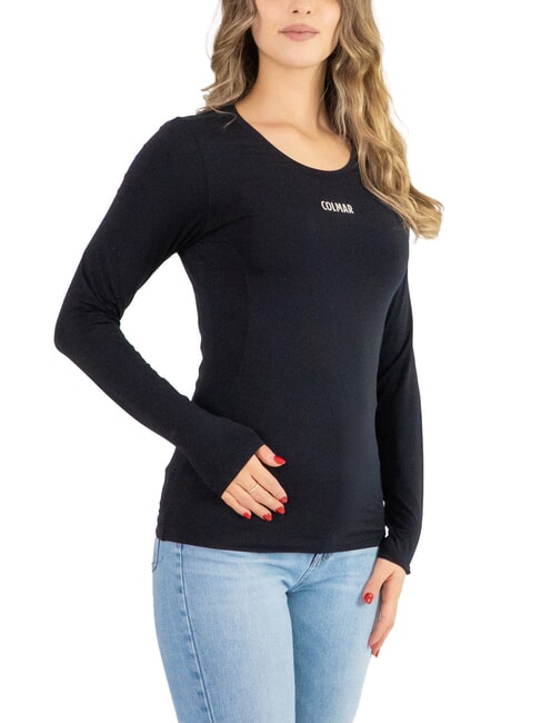 COLMAR SCI ZONE Long-sleeved round neck shirt black - T-shirt