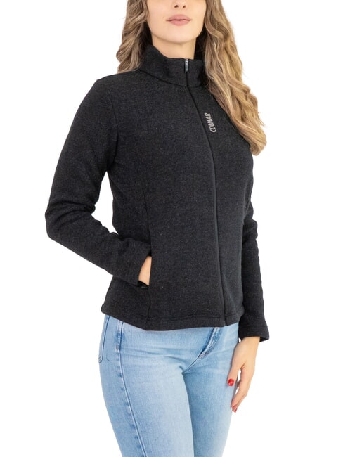 COLMAR SCI PURE High-neck full-zip thermal sweatshirt black - Women's Sweatshirts