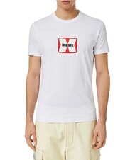 DIESEL T-DIEGOR Cotton T-shirt white - T-shirt - 1