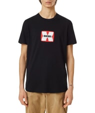 DIESEL T-DIEGOR Cotton T-shirt black - T-shirt - 1