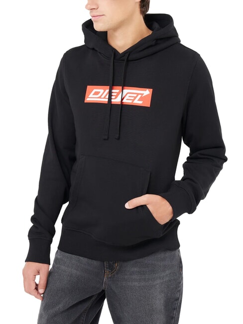DIESEL S-GINN Hoodie black - Sweatshirts