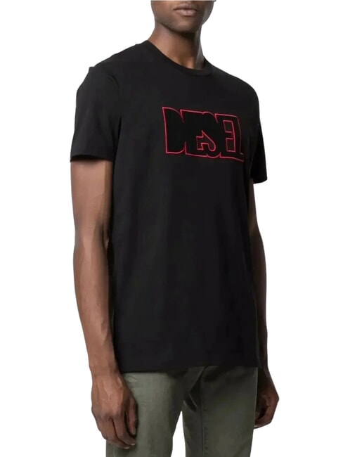 DIESEL T-DIEGOR Cotton T-Shirt black - T-shirt