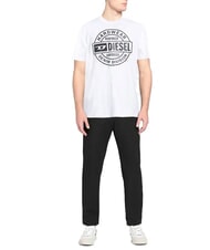DIESEL T-JUST Cotton T-Shirt white - T-shirt - 1