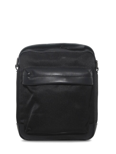 CERRUTI BRAD Leather and nylon bag black - Over-the-shoulder Bags for Men