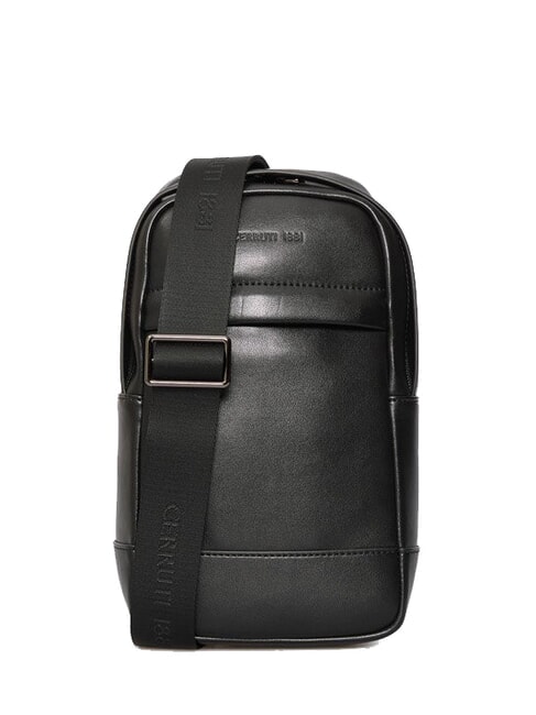 CERRUTI BRAD Leather bag black - Over-the-shoulder Bags for Men