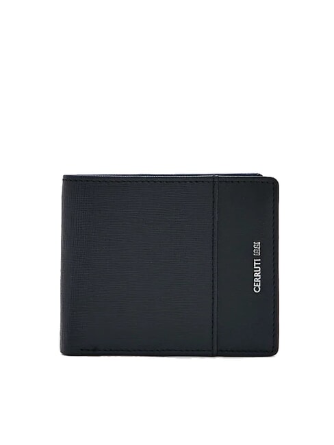 CERRUTI NADIR 8cc leather wallet black - Men’s Wallets