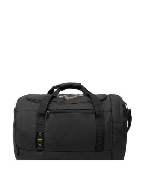 BLAUER SPLASH Large duffel bag with shoulder strap BLACK - Duffle bags
