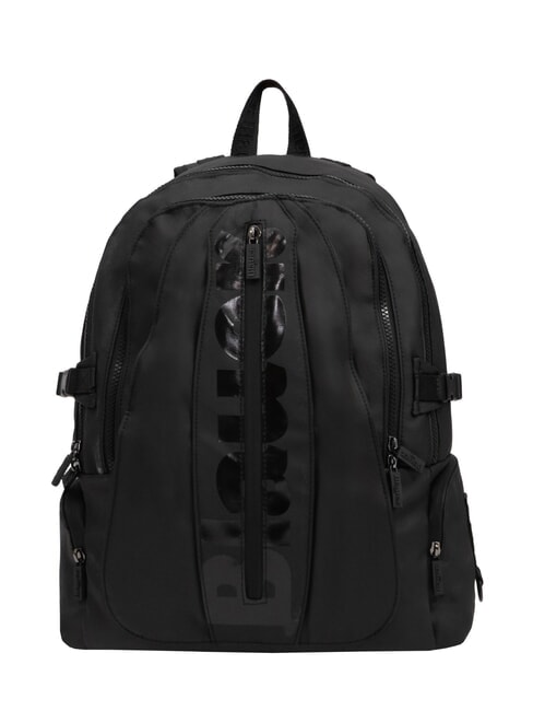 BLAUER SPLASH Glossy logo backpack, 15.6" laptop holder BLACK - Laptop backpacks