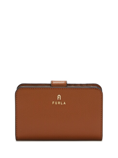 FURLA CAMELIA Women's leather wallet cognac - Women’s Wallets