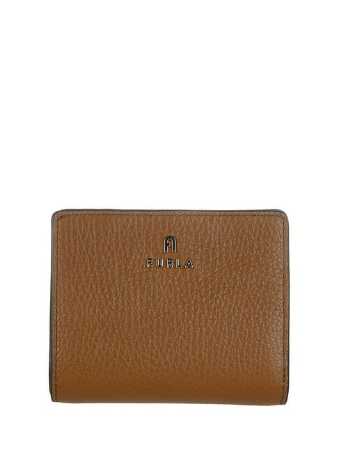 FURLA CAMELIA Compact leather wallet cognac - Women’s Wallets
