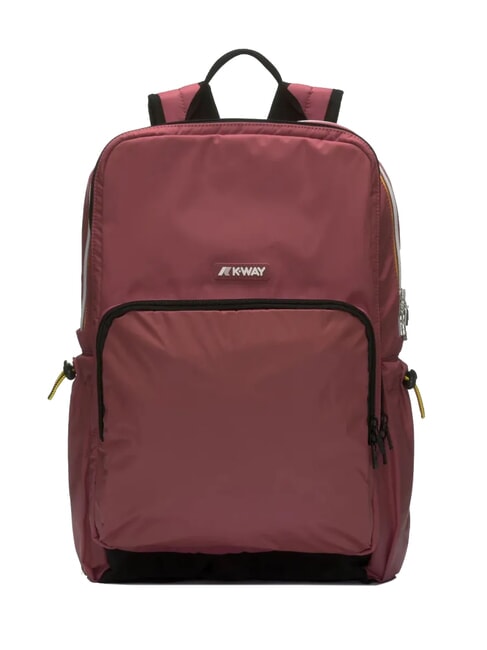 KWAY GIZY Nylon backpack for 15" laptop red syrah - Laptop backpacks