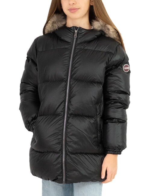 COLMAR FRIENDLY Medium-length down jacket with hood black-darksteel - Baby Jackets