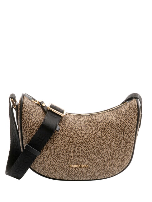 BORBONESE BRUNCH Shoulder bag natural op / black - Women’s Bags