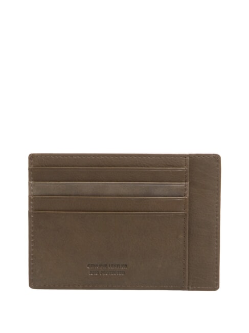 BRIC’S STELVIO Flat leather card holder GREY - Men’s Wallets