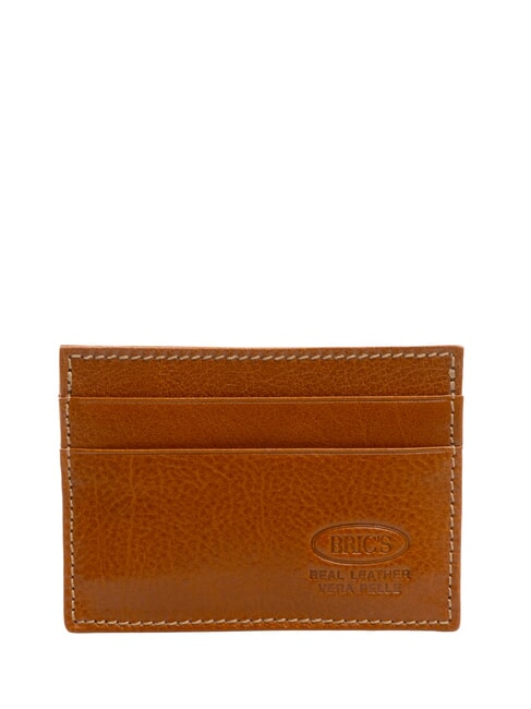 BRIC’S LIFE Flat leather card holder LEATHER - Men’s Wallets
